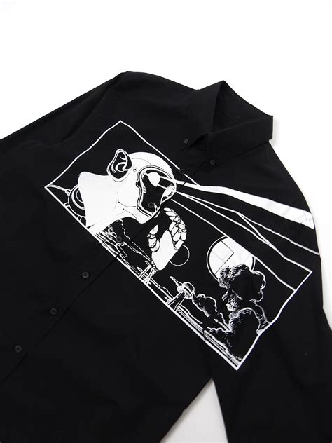 prada laser monkey print|Prada Ss18 James Jean Comic Laser Monkey Shirt .